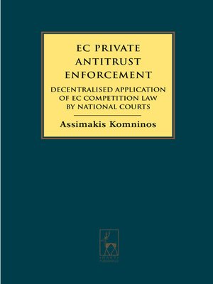 cover image of EC Private Antitrust Enforcement